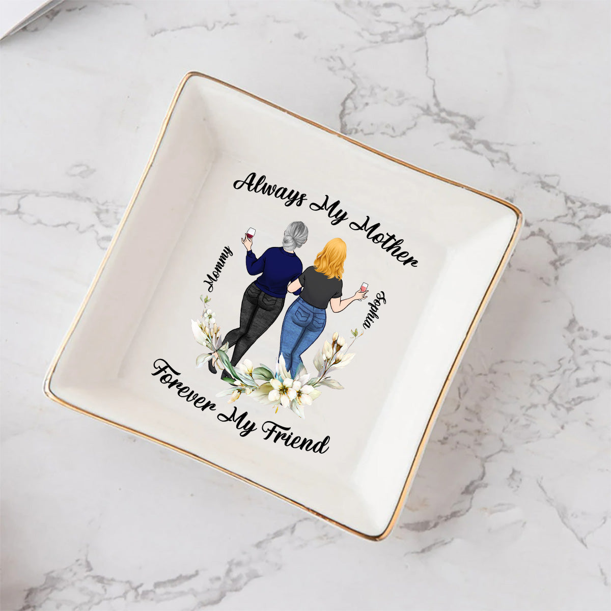 Always My Mother - Personalized Mother's Day Mother Jewelry Dish