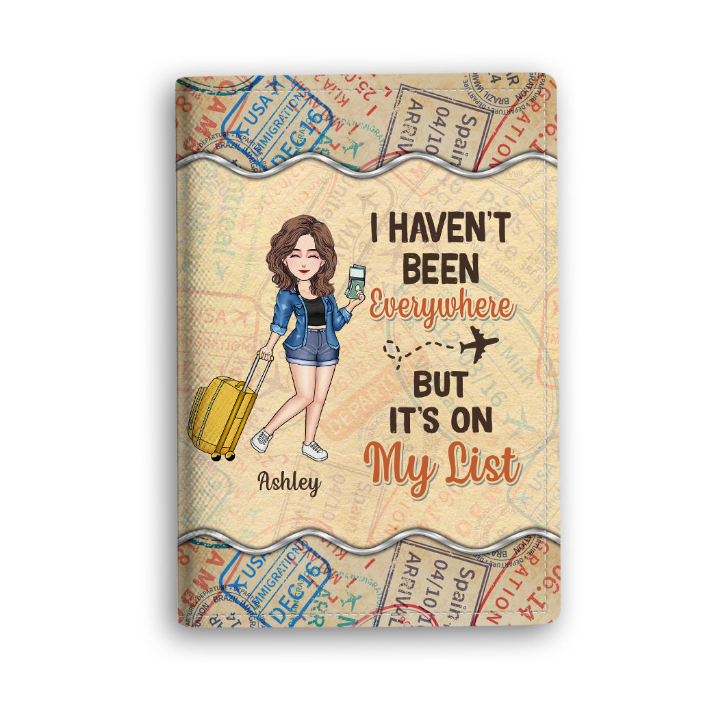 It's On My List - Travelling gift for her, mom, daughter, granddaugher, wife, girlfriend, friend - Personalized Passport Holder