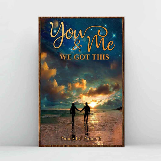 You And Me - Sea Lover Personalized Poster
