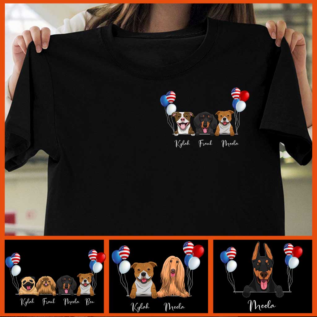 Life Is Better With Dogs - Personalized Independence Day T-shirt and Hoodie