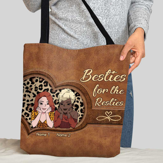 Besties For The Resties - Personalized Tote Bag