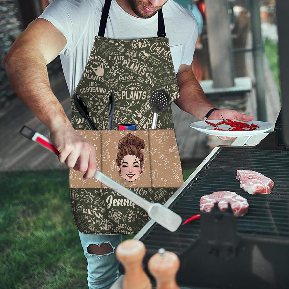 I Did Gardening Since Birth - Personalized Gardening Apron