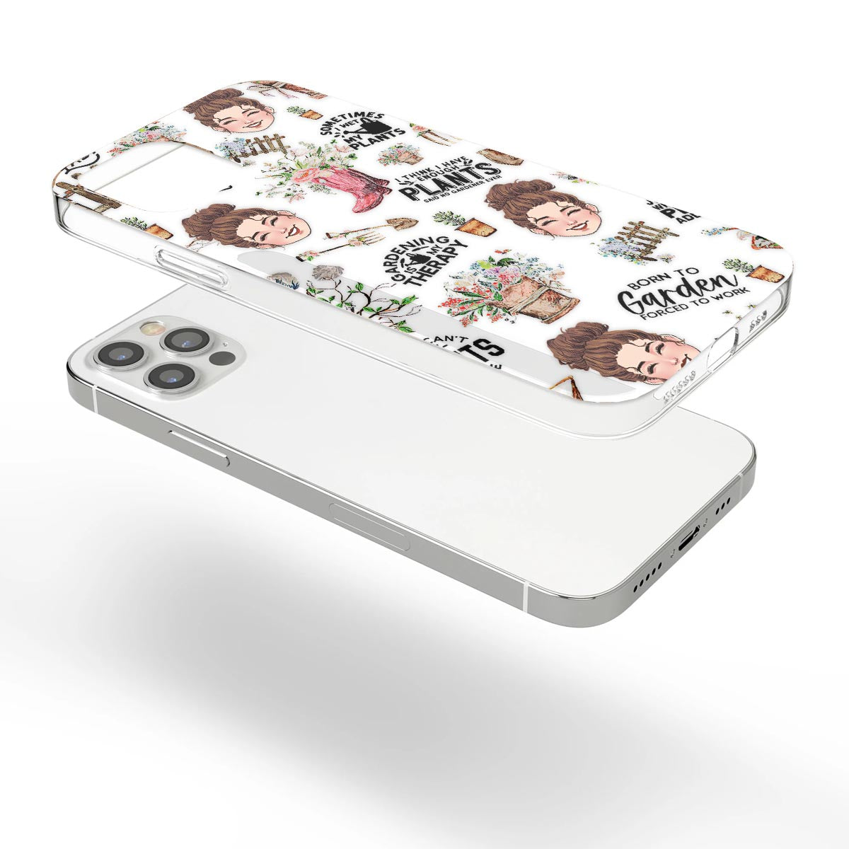 I Did Gardening Since Birth - Personalized Gardening Clear Phone Case