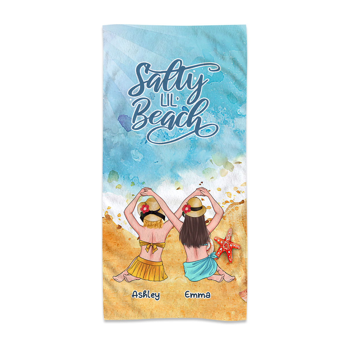Salty Lil' Beach - Personalized Bestie Beach Towel