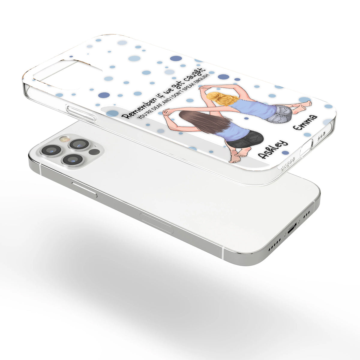 Bestie Forever - Bestie gift for sister - Personalized Clear Phone Case