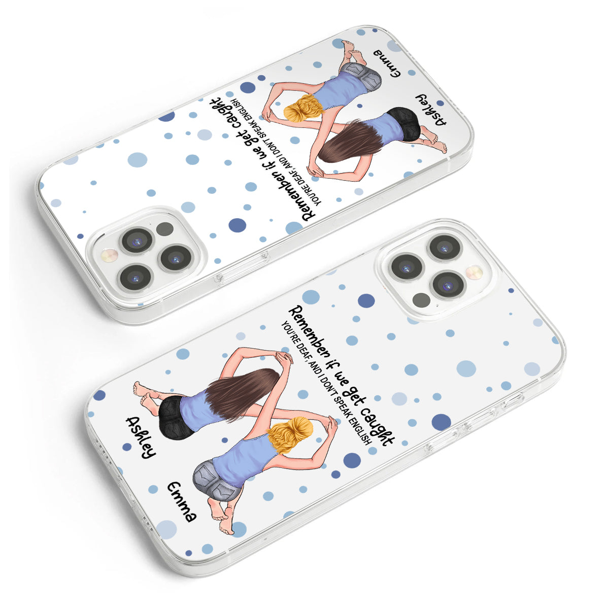 Bestie Forever - Bestie gift for sister - Personalized Clear Phone Case