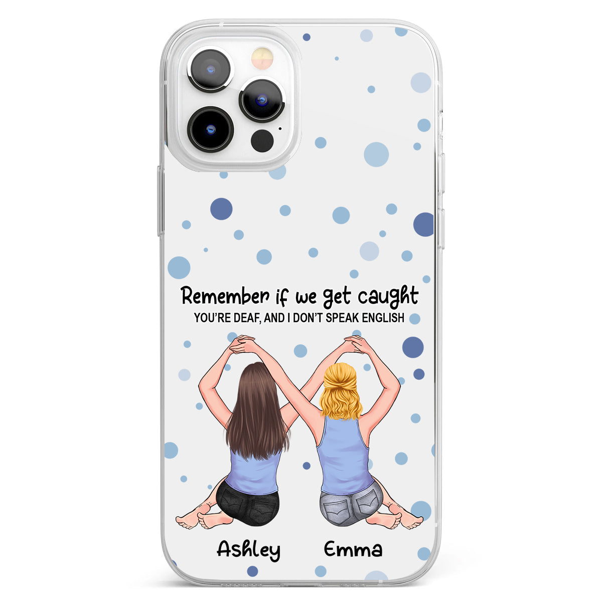 Bestie Forever - Bestie gift for sister - Personalized Clear Phone Case