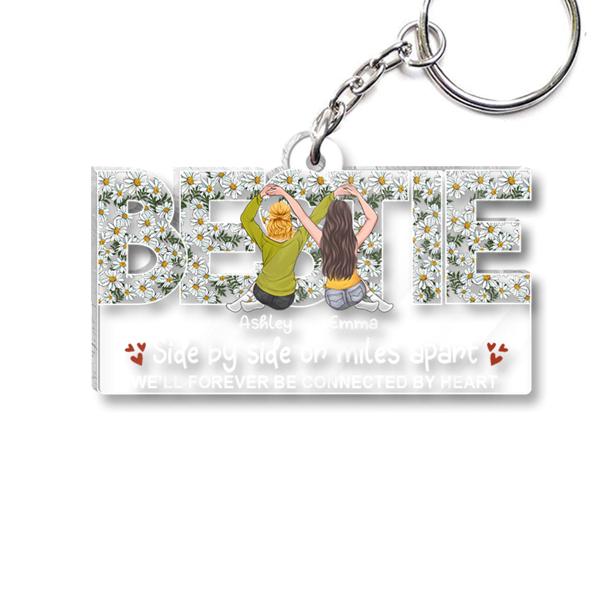 Bestie Forever - Personalized Bestie Transparent Keychain