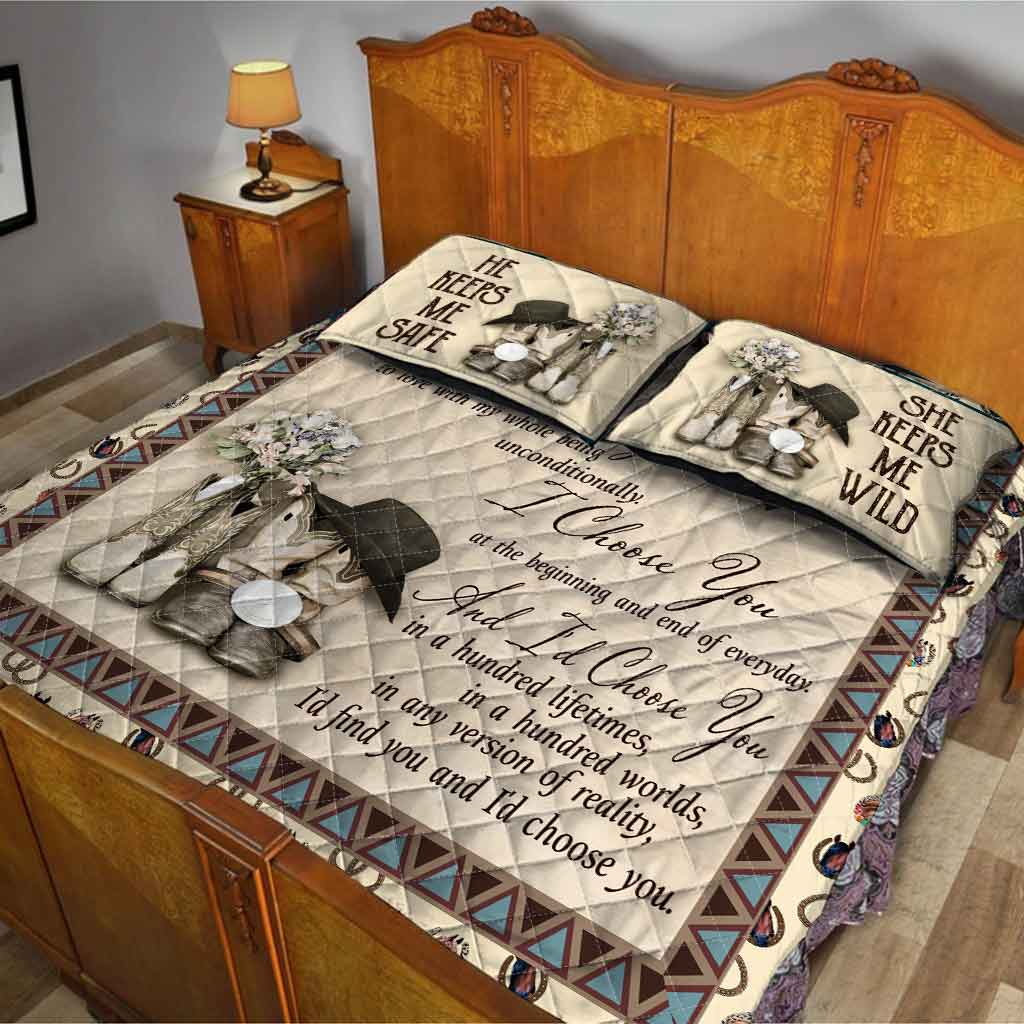 I Choose You - Couple Quilt Set