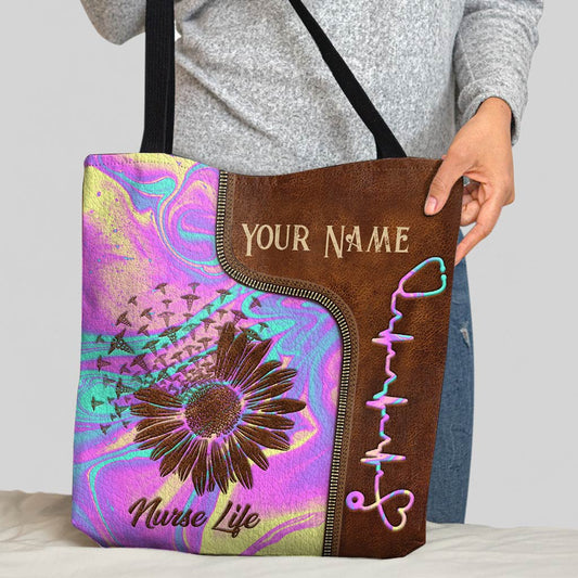 Nurse Life Personalized Tote Bag