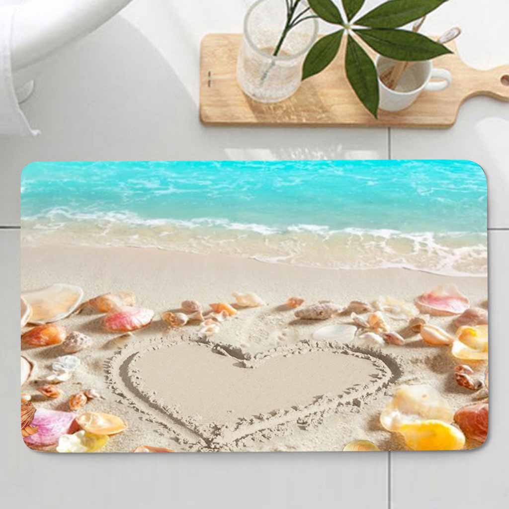 Sea Shell Love - Personalized Sea Lover Bathroom Curtain & Mats Set