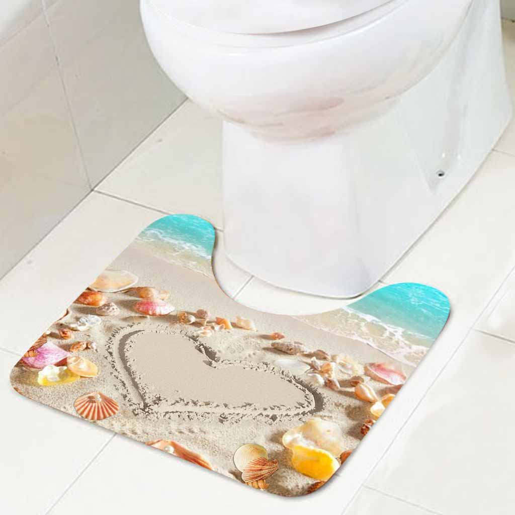 Sea Shell Love - Personalized Sea Lover Bathroom Curtain & Mats Set