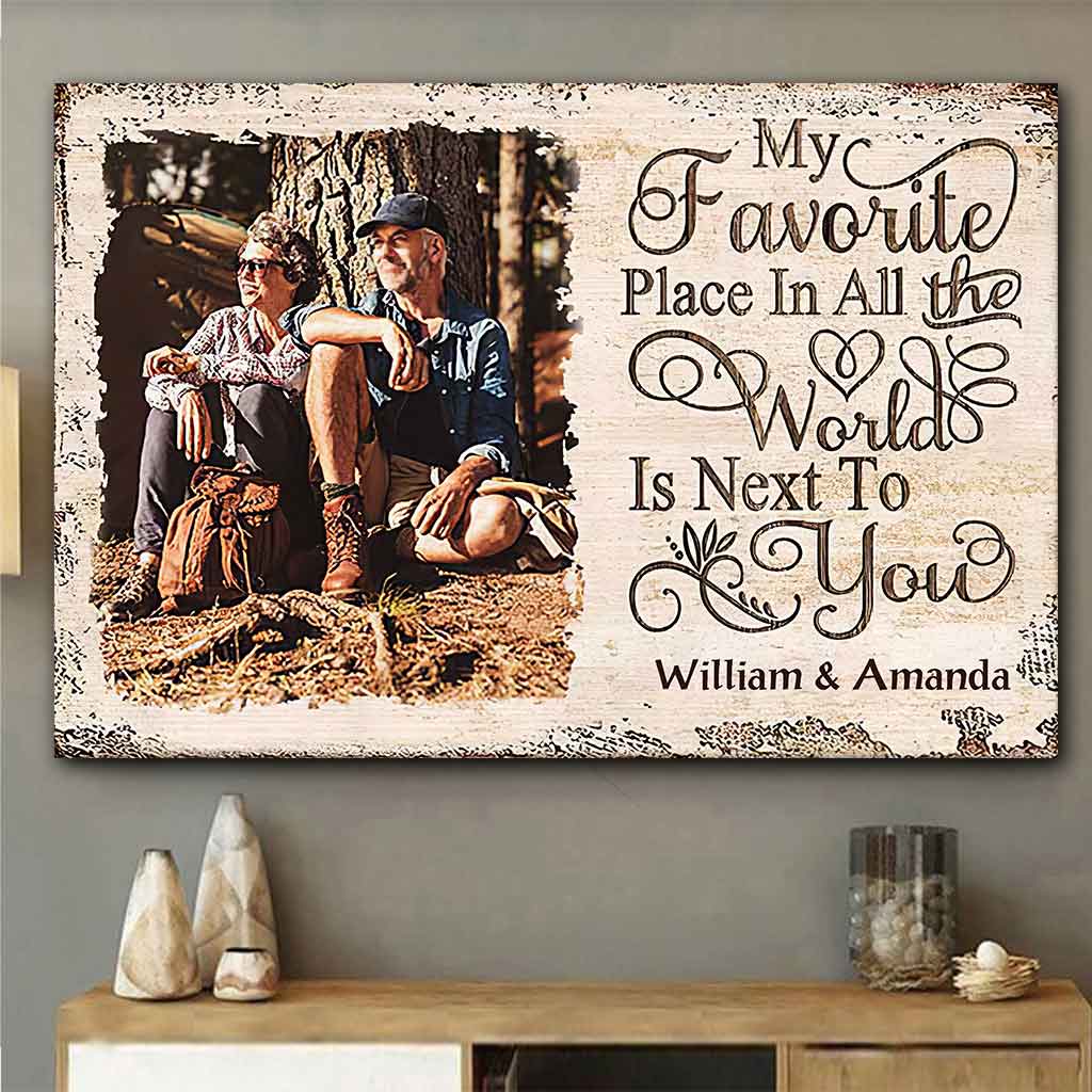 My Favorite Place In All The World - Personalized Couple Poster 102021