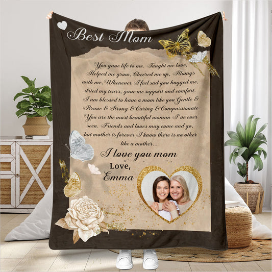 Best Mom - Personalized Mother's Day Mother Blanket