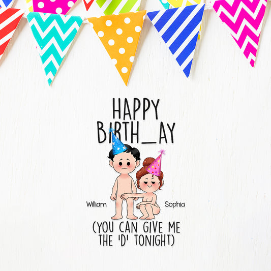 Happy Birth_ay - Personalized Couple Decal Full
