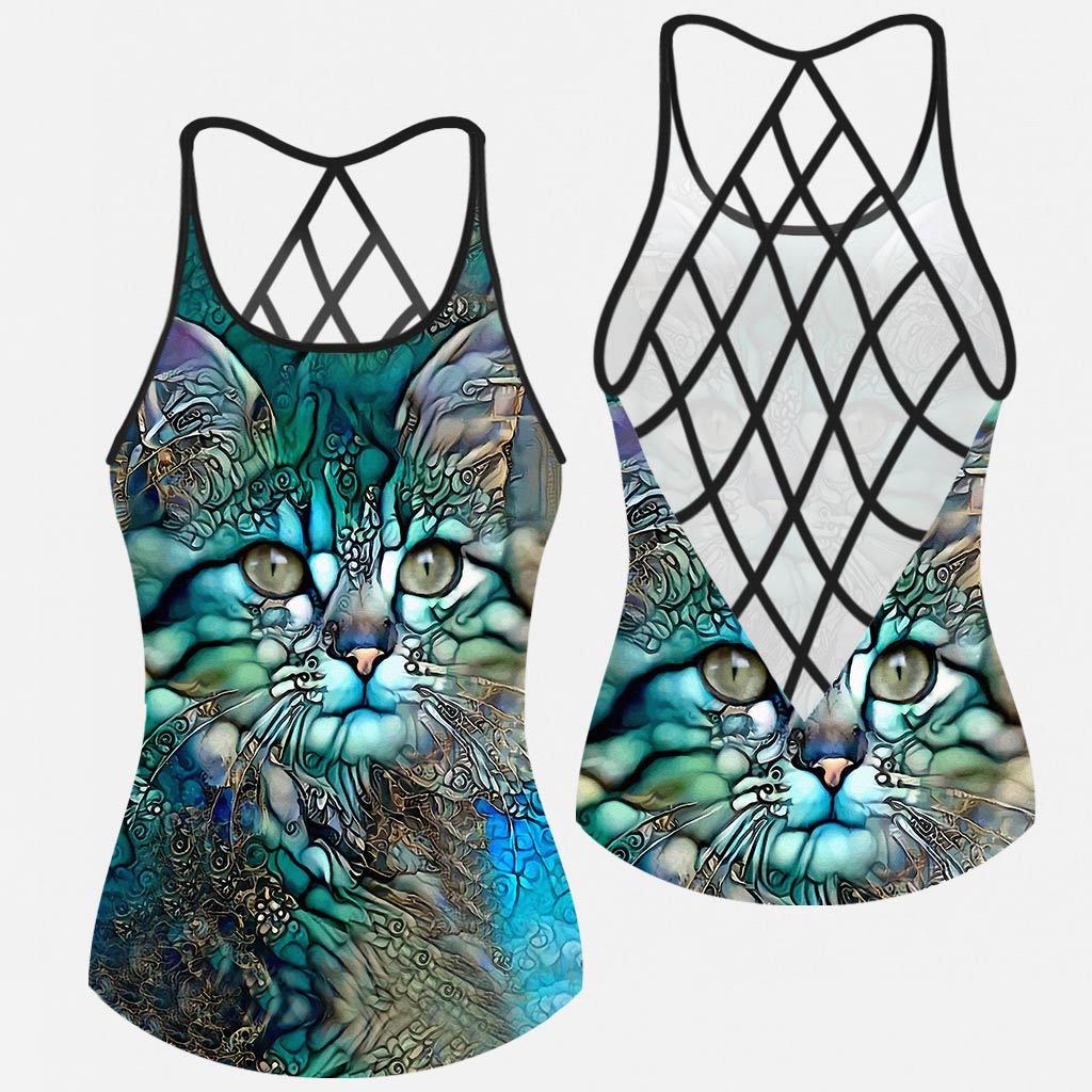 Love Cats Cross Tank Top