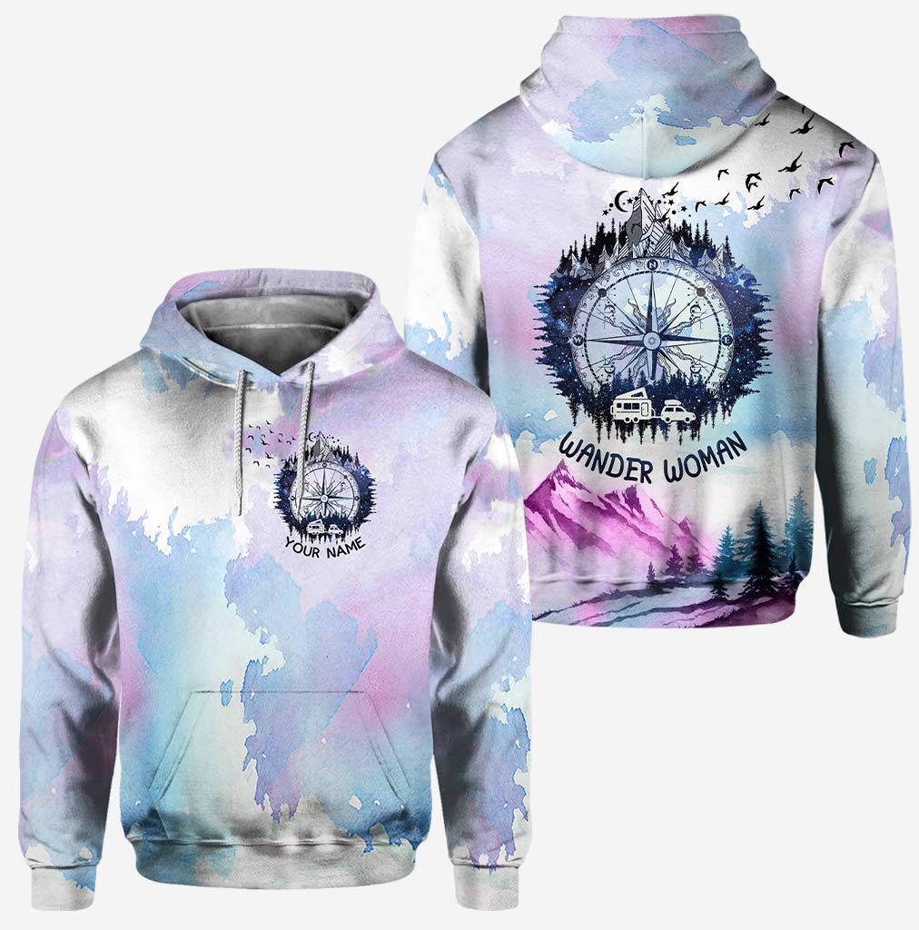 Wander Woman - Personalized Camping Hoodie and Leggings