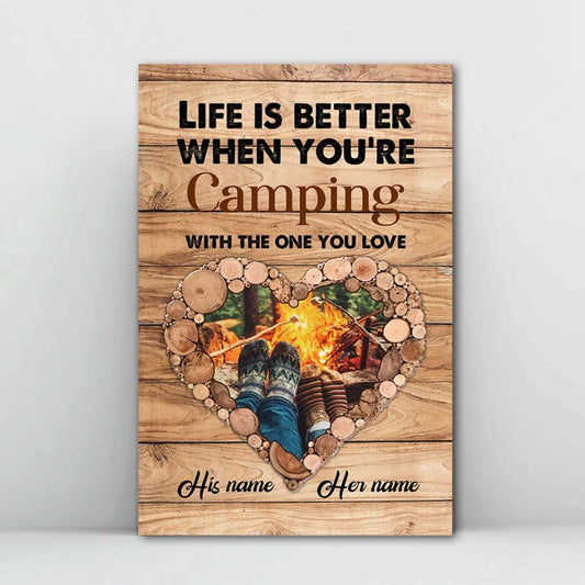 I'll Stick With You Till The End Camping Couple - Personalized Poster
