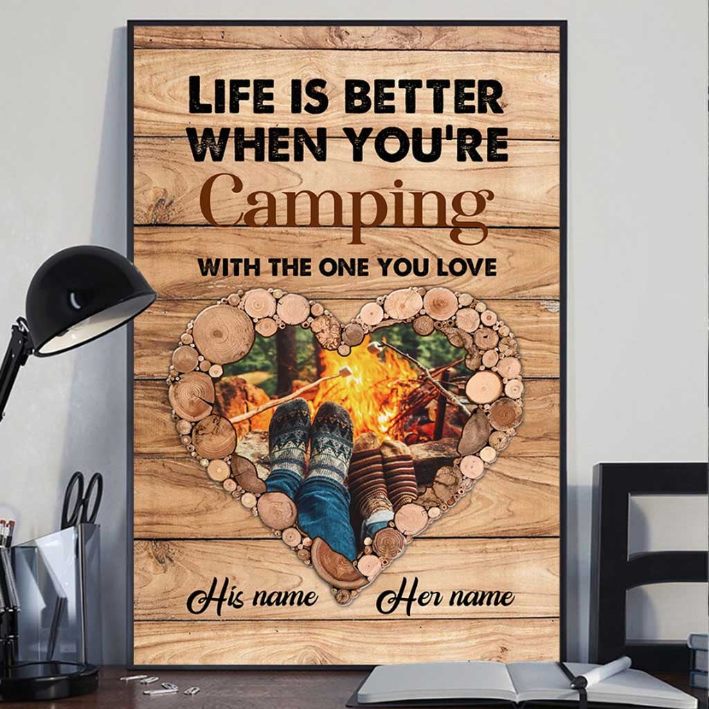 I'll Stick With You Till The End Camping Couple - Personalized Poster