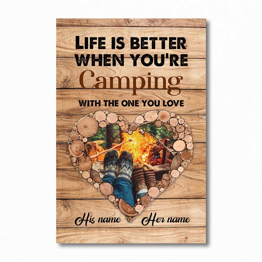 I'll Stick With You Till The End Camping Couple - Personalized Poster