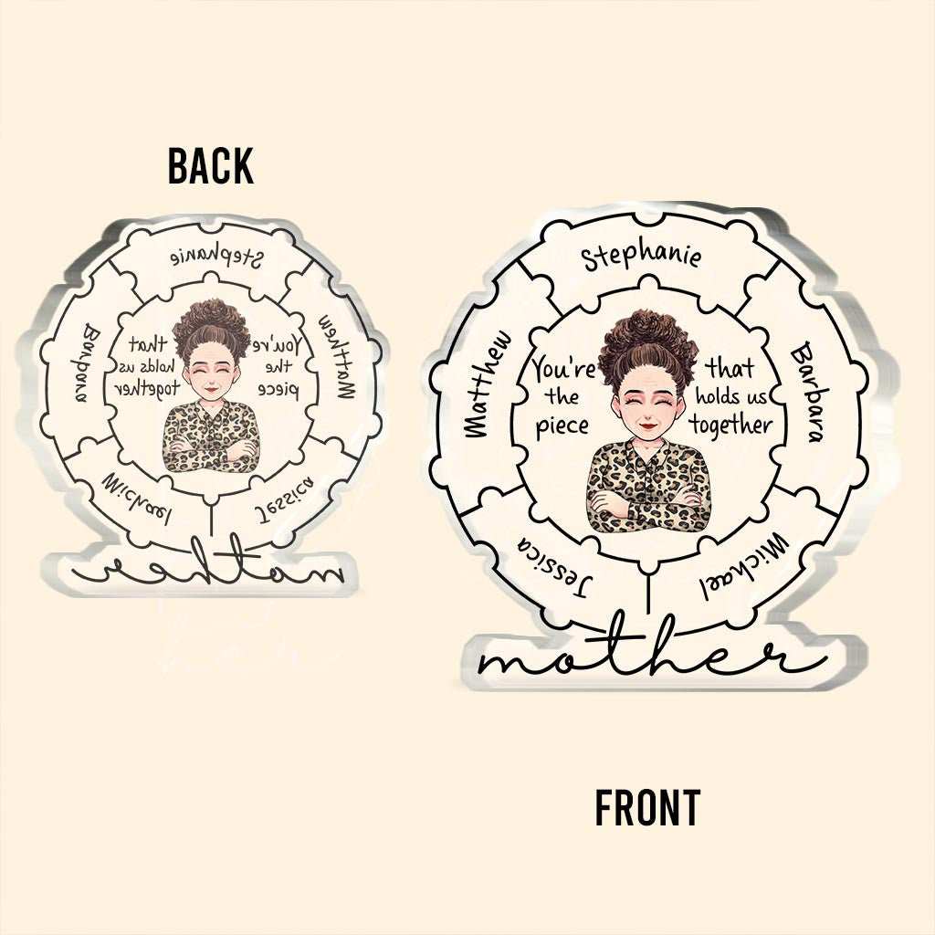 Mom Qualities - Personalized Mother's Day Mother Custom Shaped Acrylic Plaque