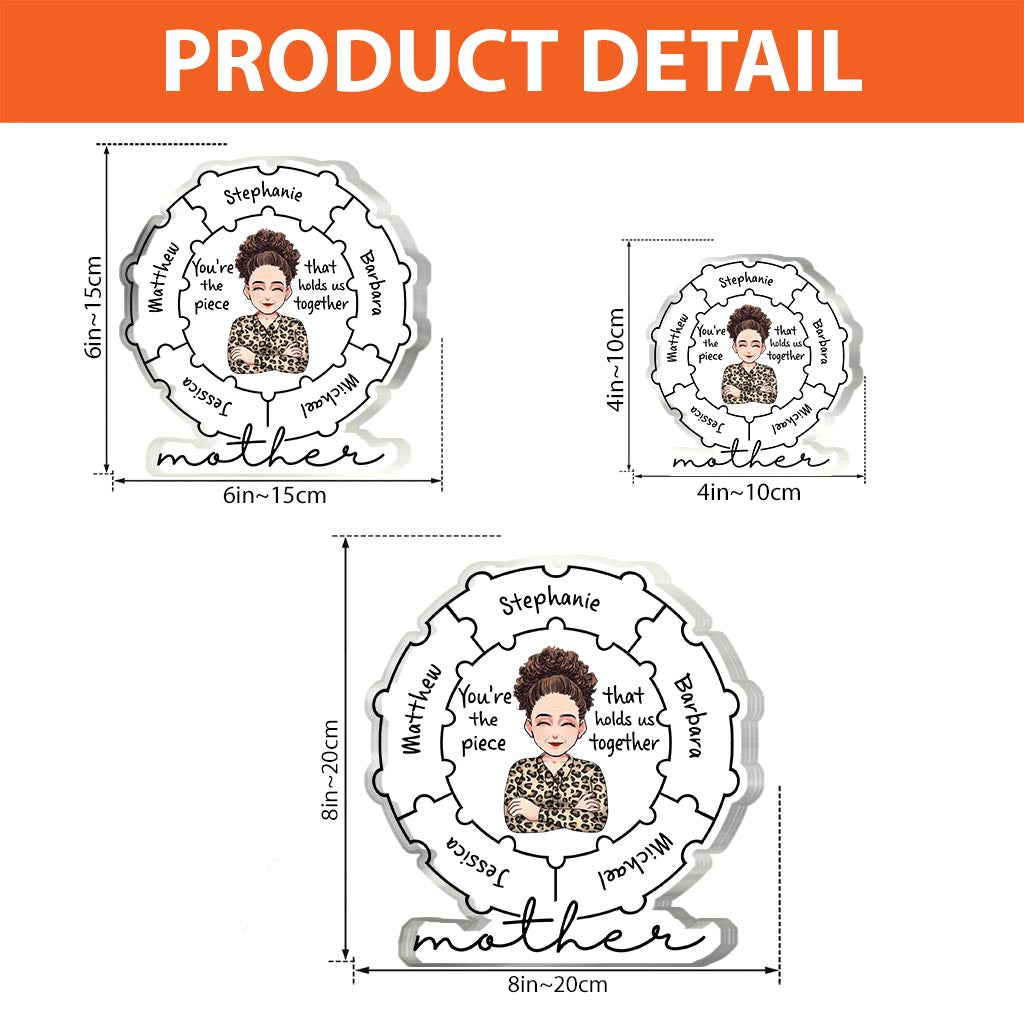 Mom Qualities - Personalized Mother's Day Mother Custom Shaped Acrylic Plaque