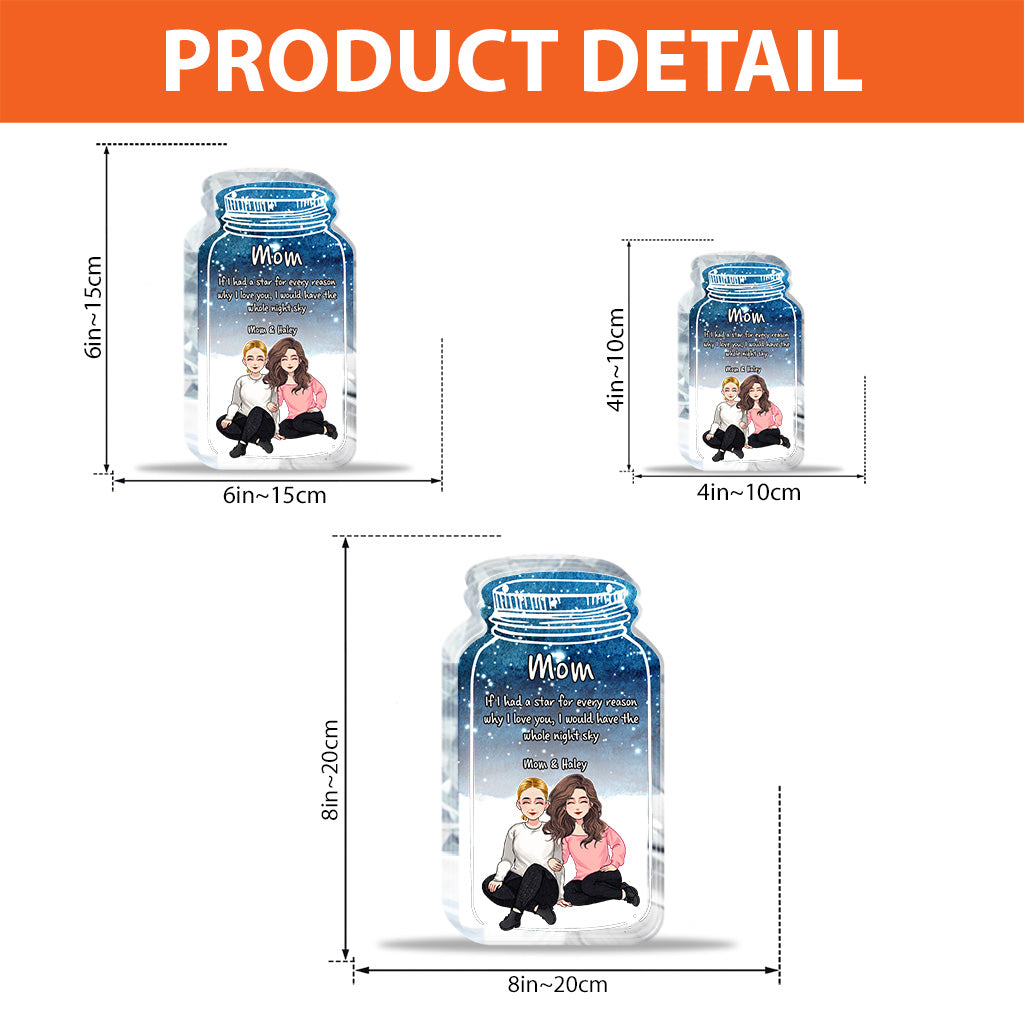 If I Had A Star - Personalized Mother's Day Mother Custom Shaped Acrylic Plaque