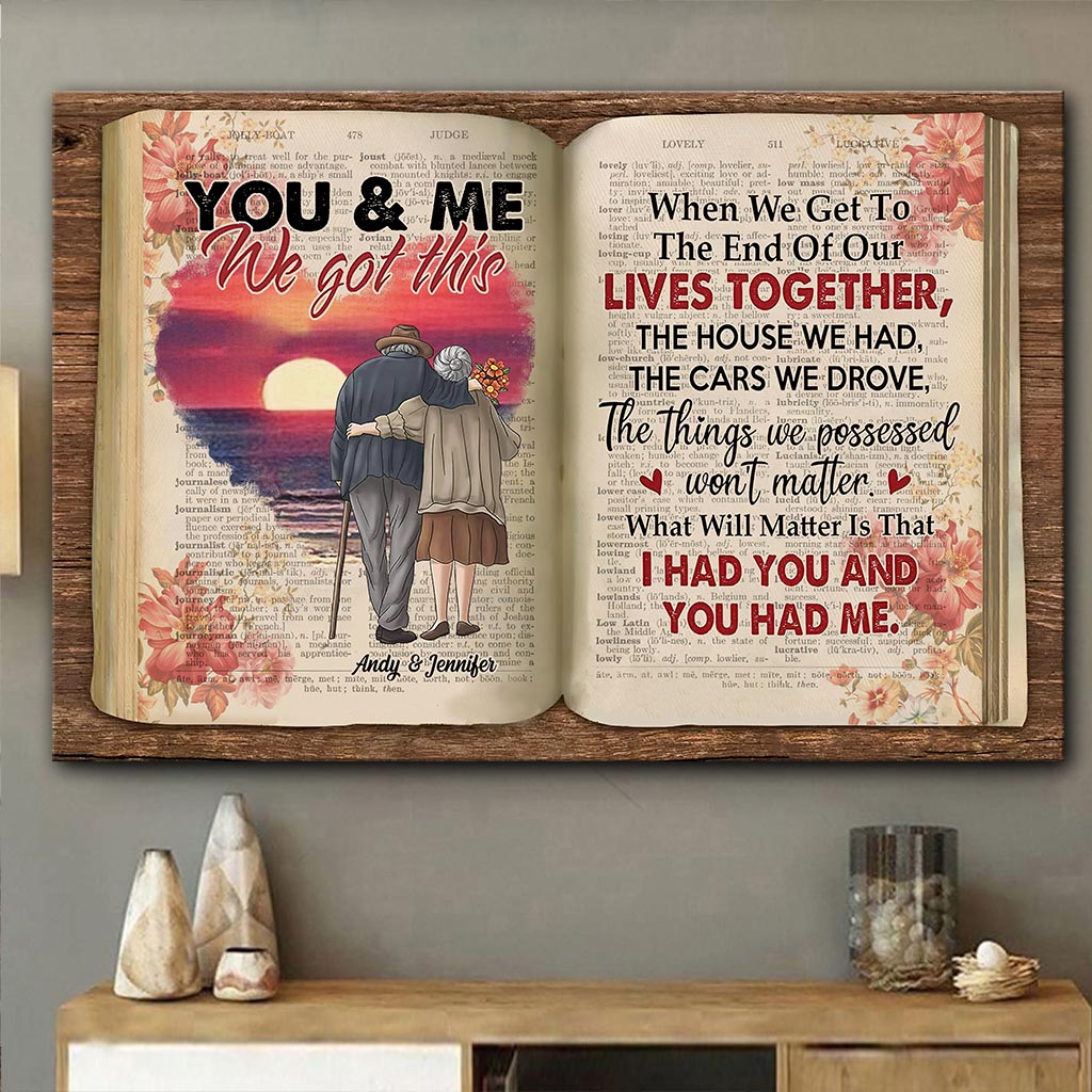 You & Me We Got This - Personalized Couple Canvas And Poster
