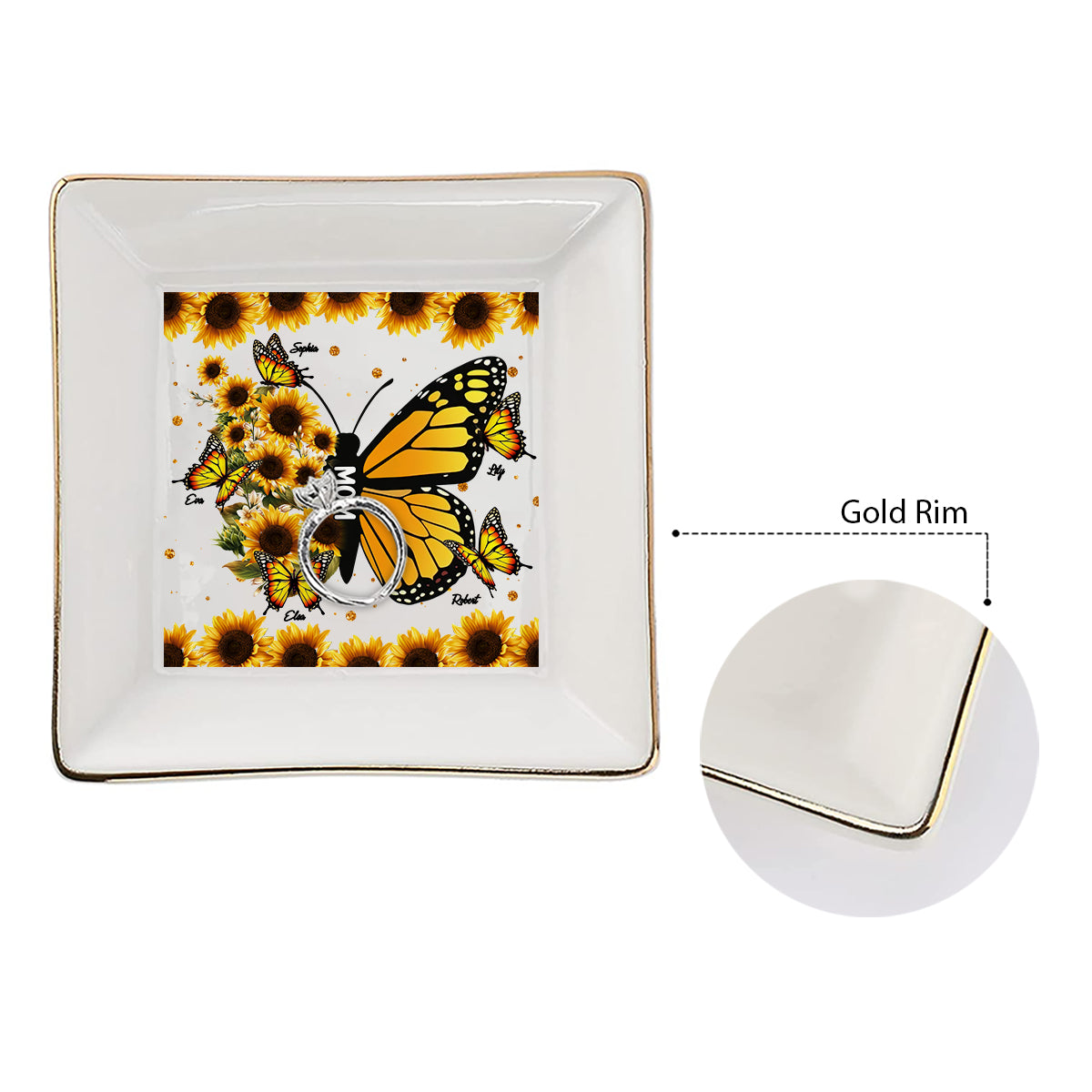 We Love You - Personalized Mother's Day Mother Jewelry Dish