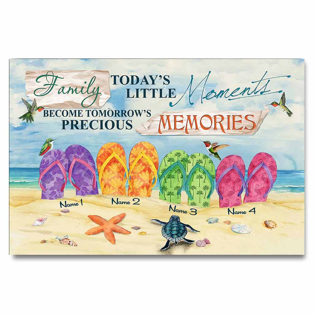 Family Today's Little Moment - Sea Lover Personalized Poster