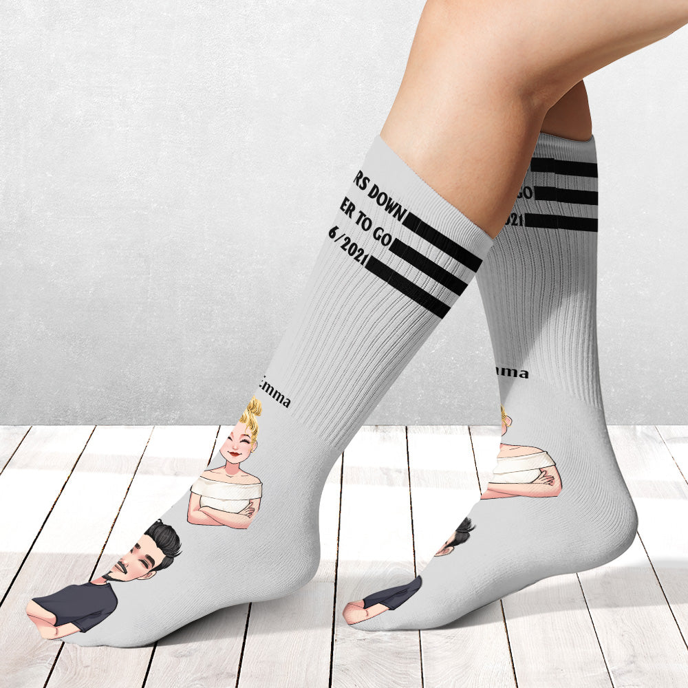 Forever To Go - Personalized Couple Socks