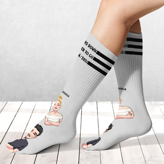 Forever To Go - Personalized Couple Socks