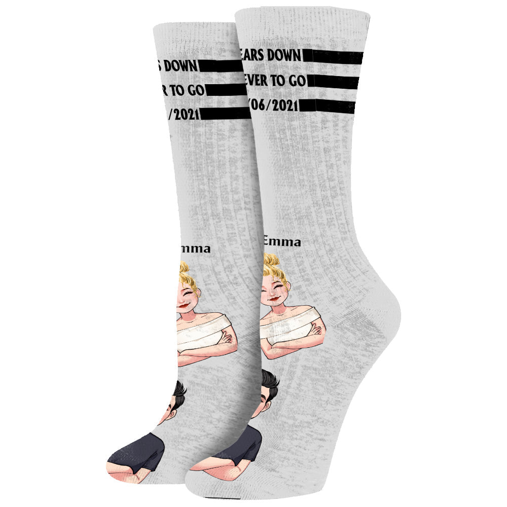 Forever To Go - Personalized Couple Socks