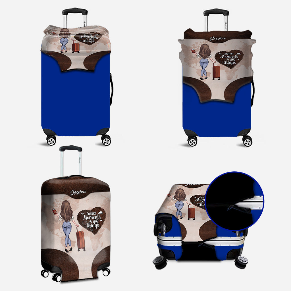 Collect Moments, Not Things - Personalized Travelling Leather Handbag & Luggage Cover