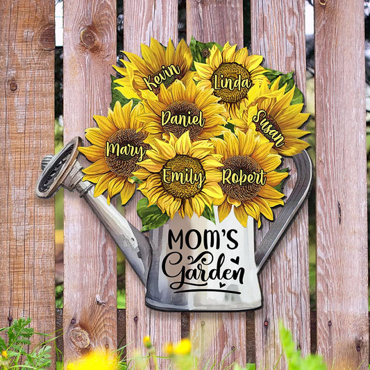 Mom's Garden - Personalized Gardening Cut Metal Sign