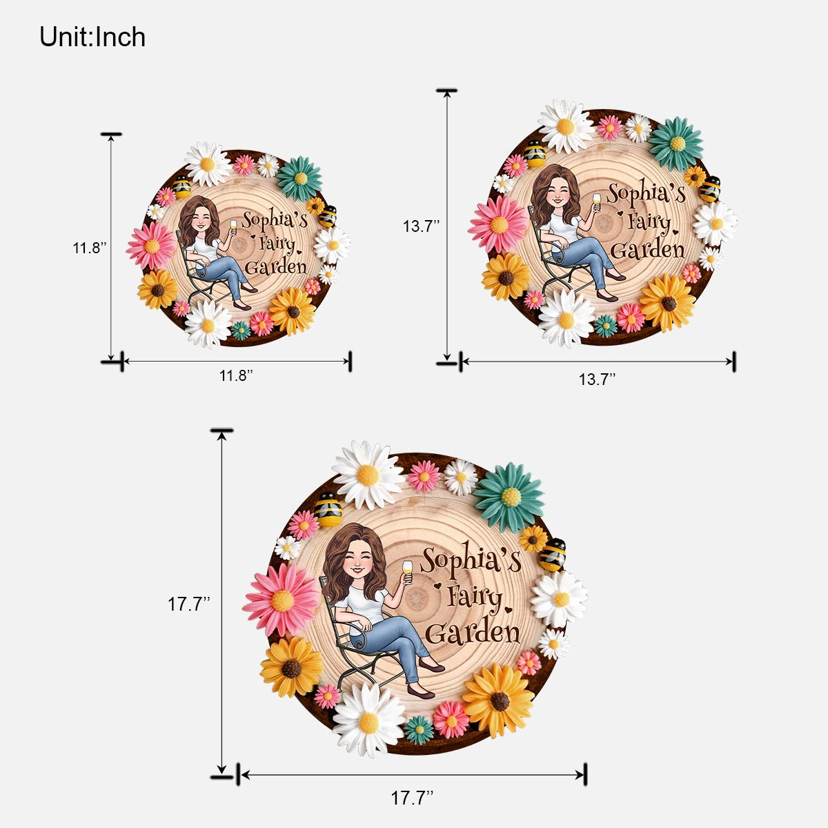 Fairy Garden - Personalized Gardening Wood Sign