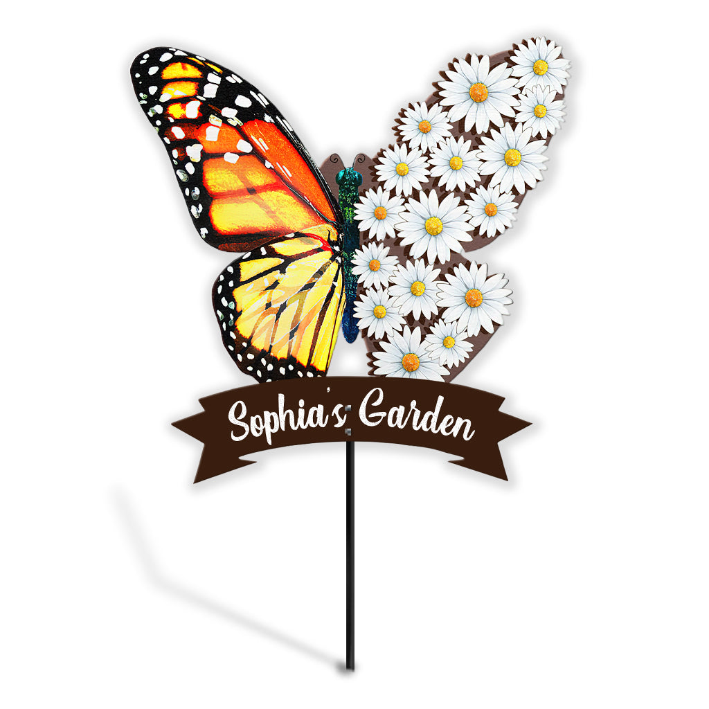 Butterfly Garden - Personalized Gardening Metal Garden Art