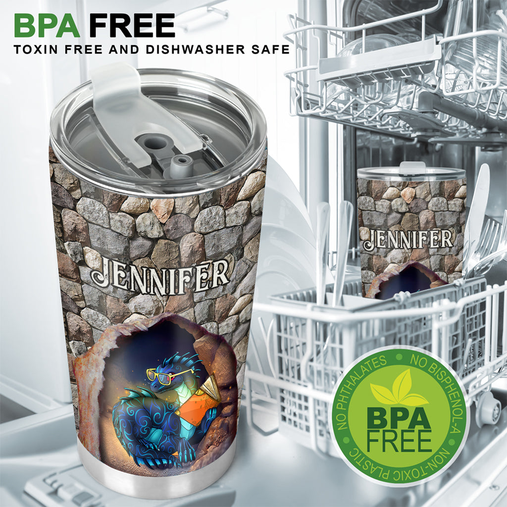 Love Reading Books - Personalized Book Tumbler