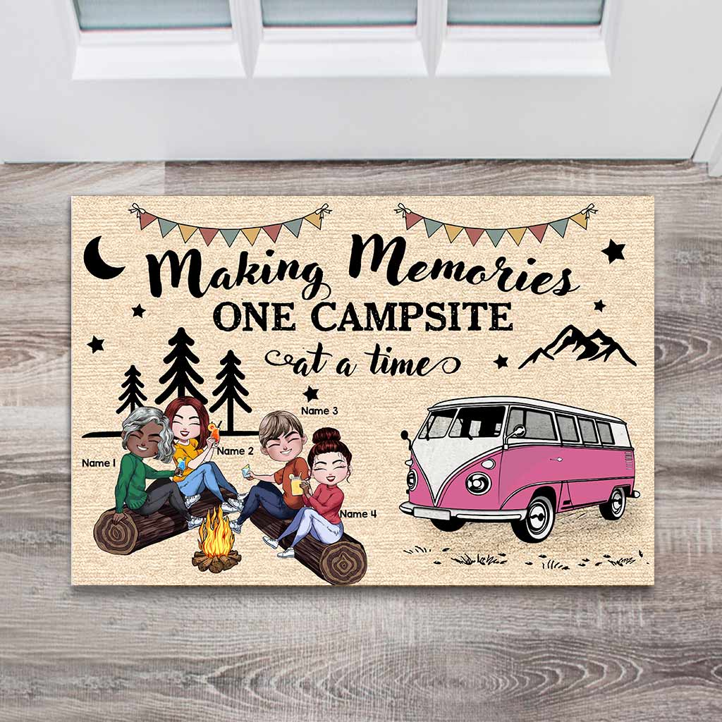 Making Memories One Campsite At A Time - Personalized Camping Doormat