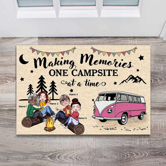 Making Memories One Campsite At A Time - Personalized Camping Doormat