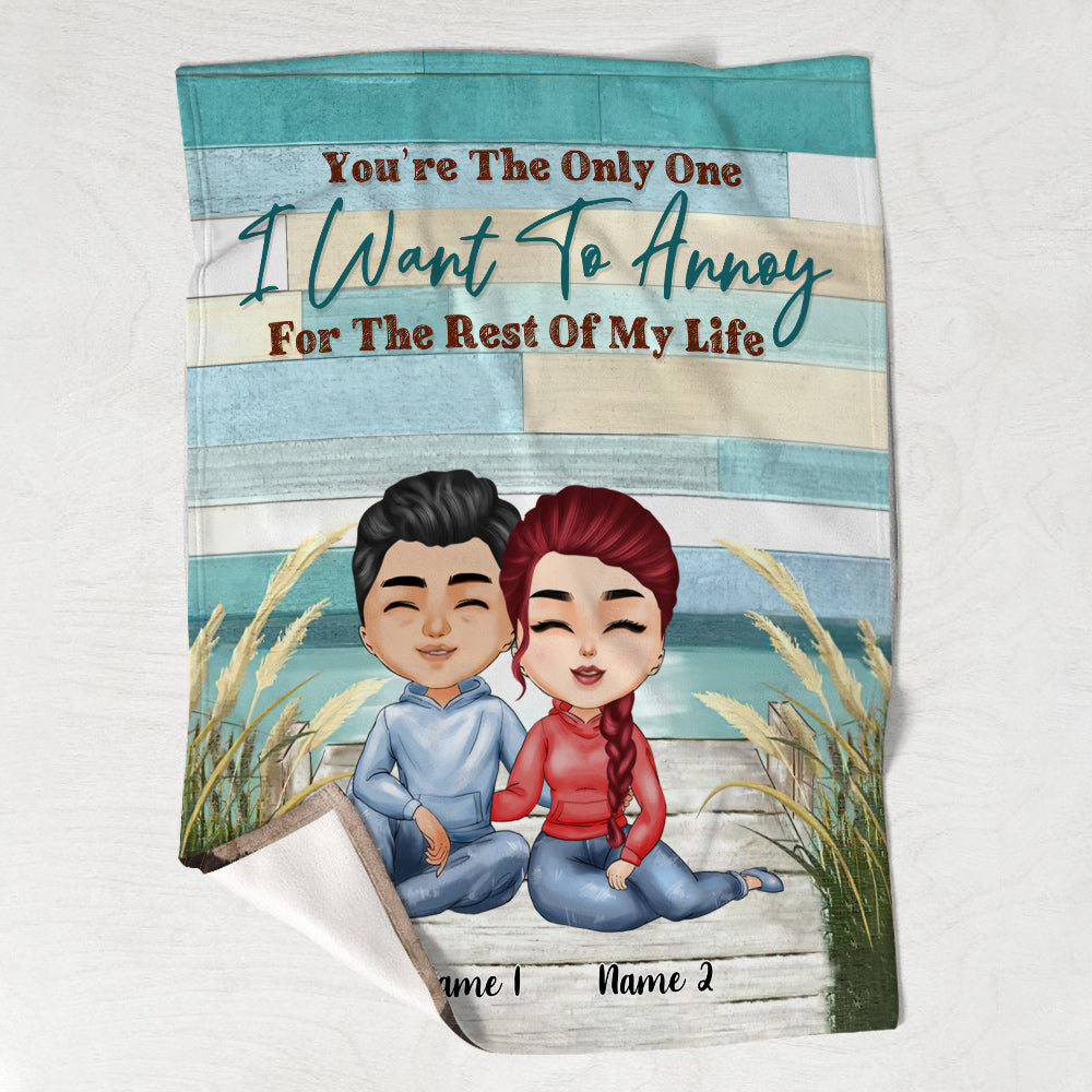 You're The Only One - Personalized Couple Blanket