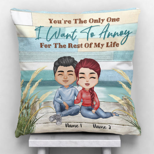 You're The Only One - Personalized Couple Throw Pillow