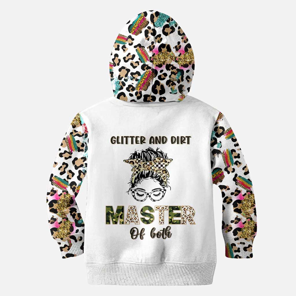 Glitter And Dirt Master Of Both - Personalized Racing Hoodie and Leggings