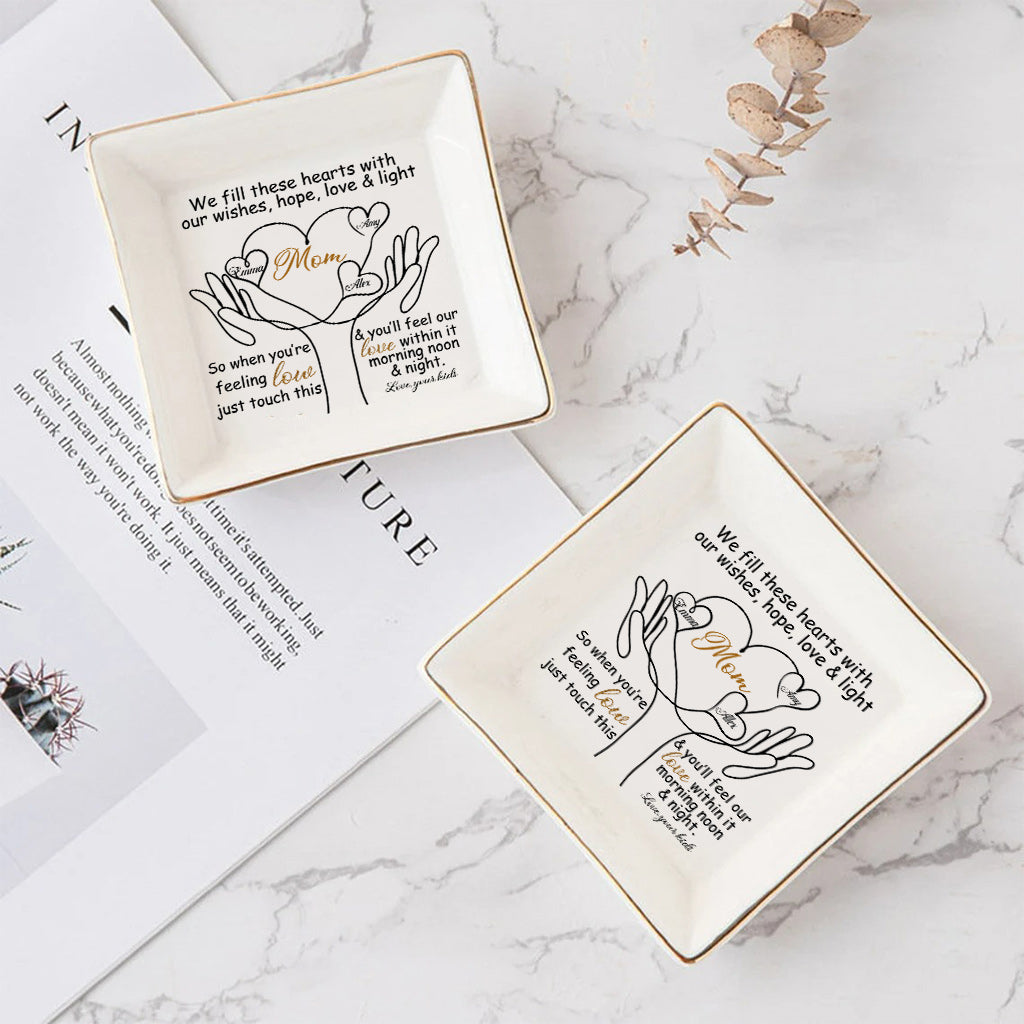 To My Mom - Personalized Mother's Day Mother Jewelry Dish