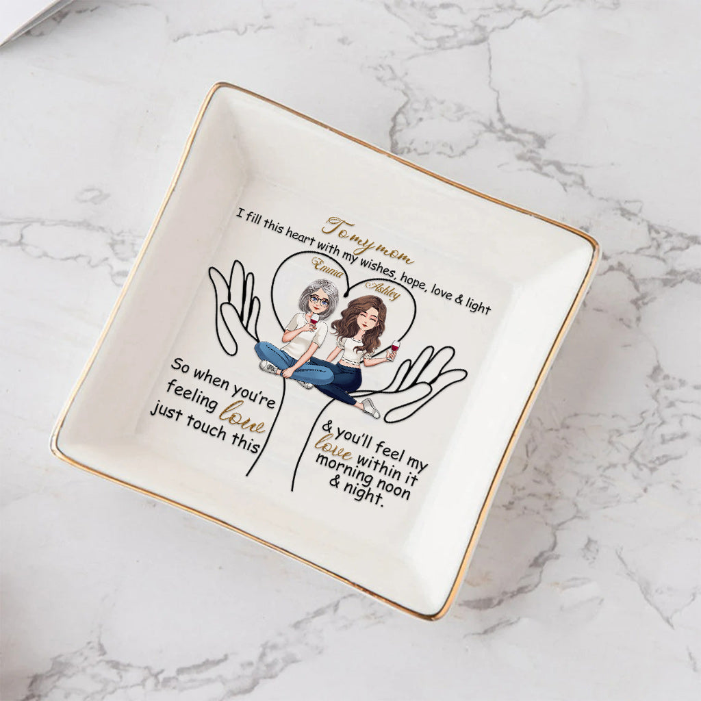 To My Mom - Personalized Mother's Day Mother Jewelry Dish
