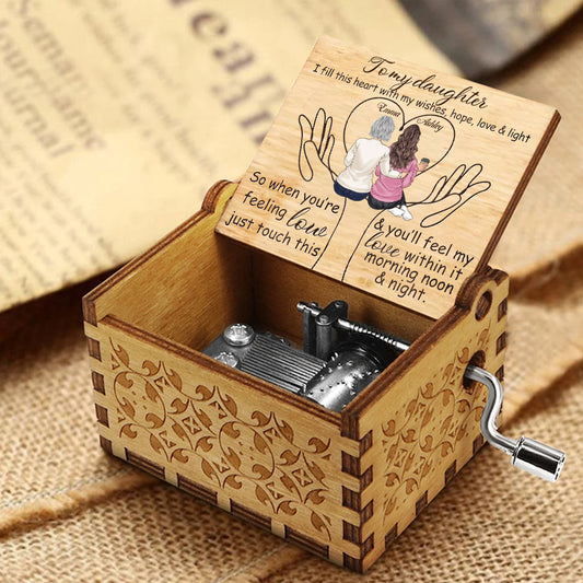 To My Mom - Personalized Mother's Day Mother Hand Crank Music Box