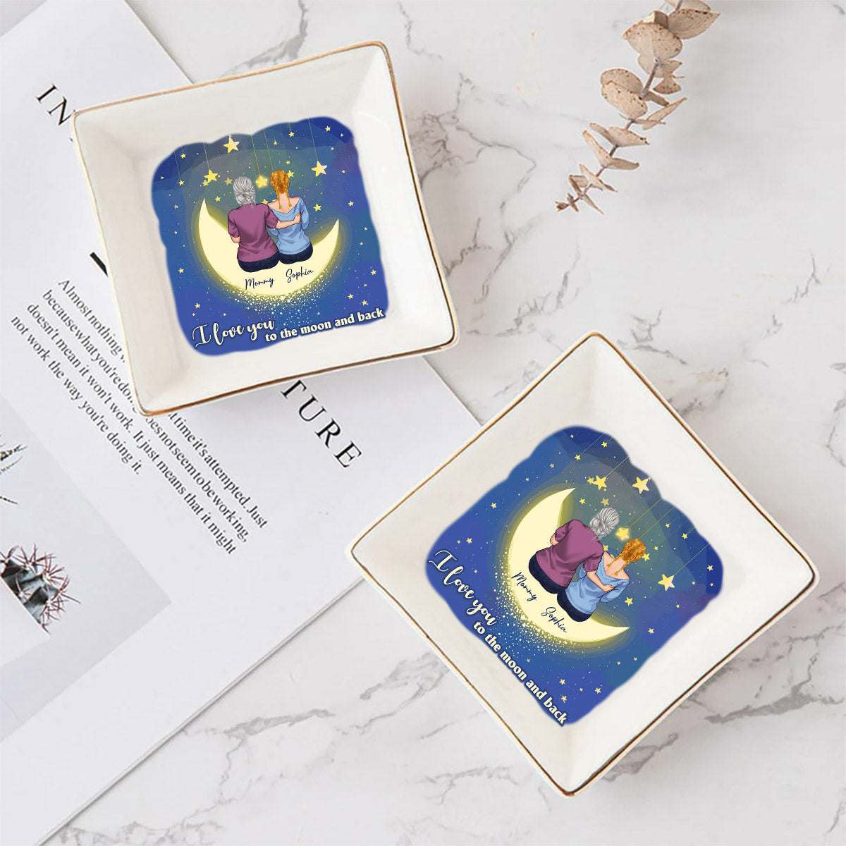 I Love You - Personalized Mother's Day Mother Jewelry Dish