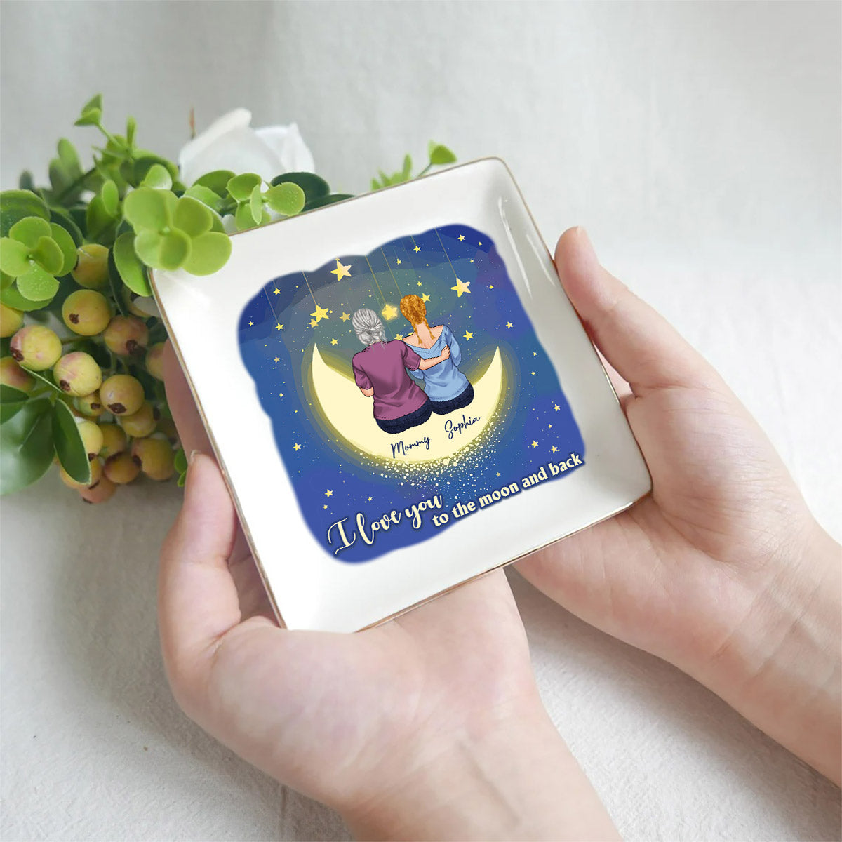 I Love You - Personalized Mother's Day Mother Jewelry Dish