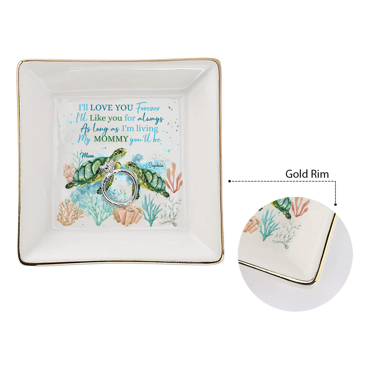 My Mommy You'll Be - Personalized Mother's Day Mother Jewelry Dish