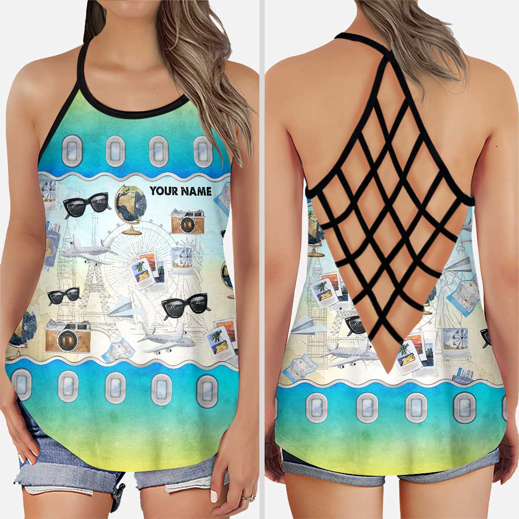Airplane Mode - Personalized Travelling Cross Tank Top